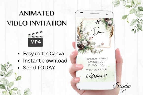 Christmas Usher Proposal W3172U: A Festive Display Font