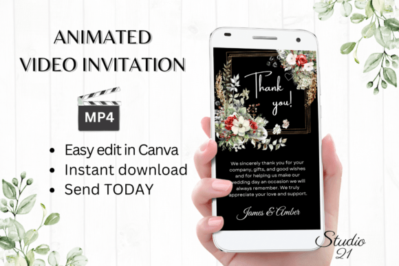 Christmas Wedding Brunch Invite W9185: A Festive Digital Template