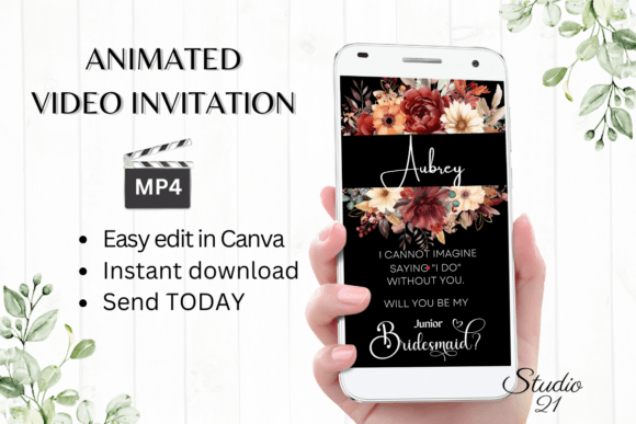Fall Junior Bridesmaid W3157JM: A Font That Feels Like Autumn