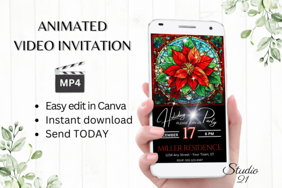 Instant Holiday Cheer: Your Digital Party Invitation